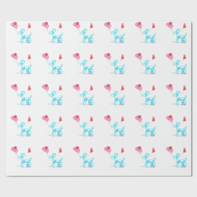 Happy Valentines Day Love Wrapping Paper (Seam)