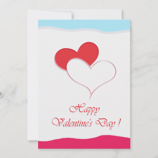 Happy Valentine's Day Lovely Elegant Greeting Holiday Card (Front)