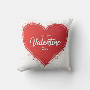 Happy Valentine's Day Lovey Design Cushion