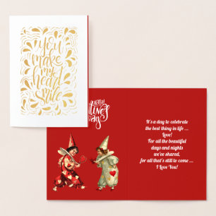 Happy Valentine's Day Luxury  Foil Card
