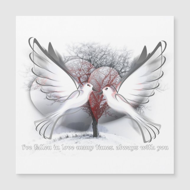 happy valentine's day magnatic card (Front)