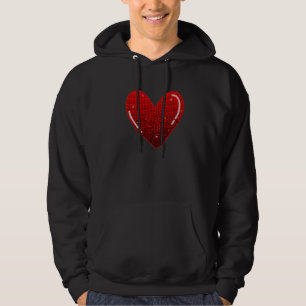 Happy Valentine's Day Matching Couples Cute Hearts Hoodie