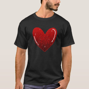 Happy Valentine's Day Matching Couples Cute Hearts T-Shirt