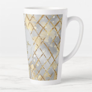 Happy Valentine's Day, Modern, Elegant Luxury  Latte Mug