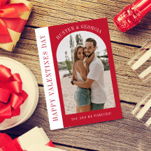 Happy Valentines day modern simple romantic photo