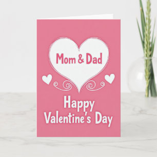 Happy Valentines Day Mom And Dad Card