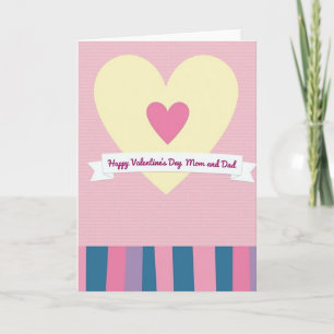 Happy Valentines Day Mom Dad Card