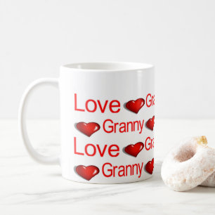Happy Valentine's Day Mugs Love Granny Hearts