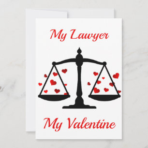 Happy valentines day my lawyer holiday card