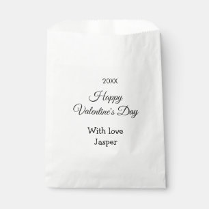 Happy Valentine's day name love simple year stylis Favour Bag
