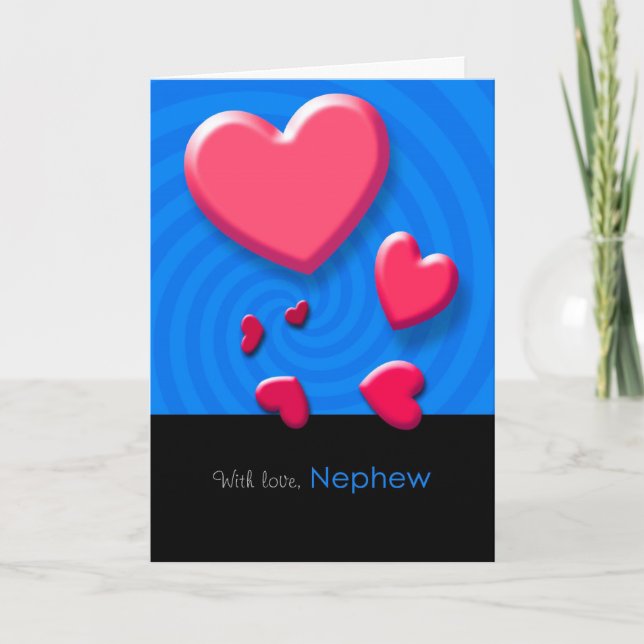 Happy Valentine's Day Nephew Greeting Card (Front)