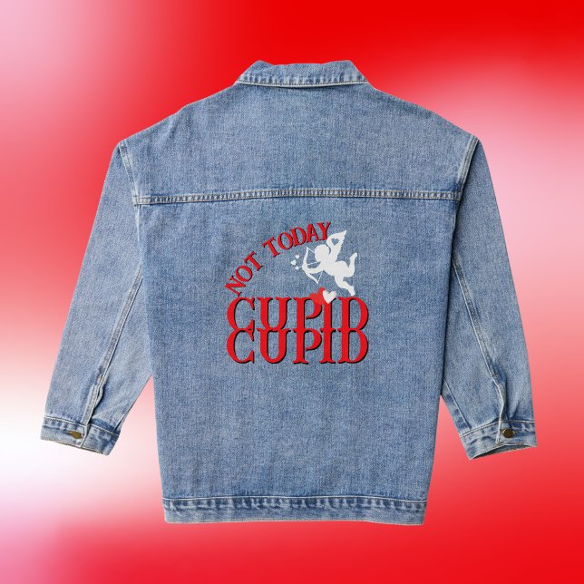 Happy Valentine's Day - Not Today Cupid |  Denim Jacket (Creator Uploaded)
