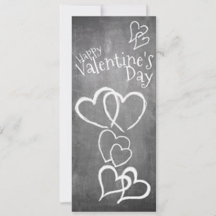Happy Valentine's day on a chalk board