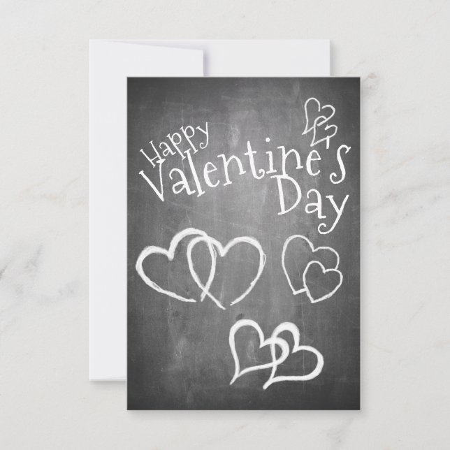 Happy Valentine's day on a chalk board (Front)