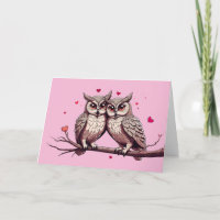Happy Valentine's Day Owls