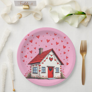 Happy Valentine's Day Paper Plate