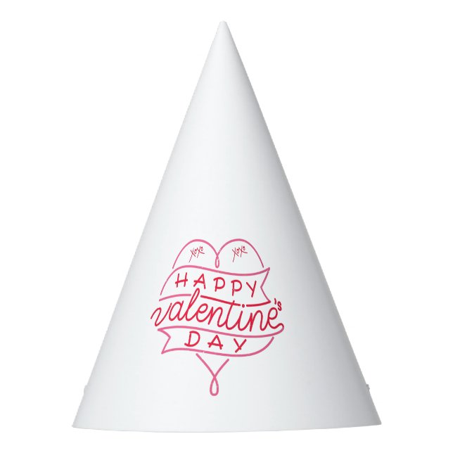 Happy Valentine's Day Party Hat (Front)