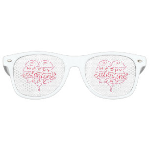 Happy Valentine's Day Party Retro Sunglasses