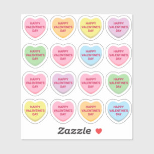 Happy Valentine's Day pastel custom candy hearts