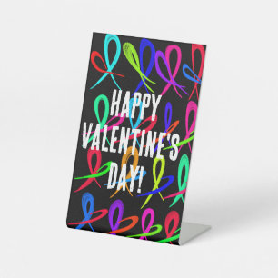 Happy Valentine's Day  Pedestal Sign