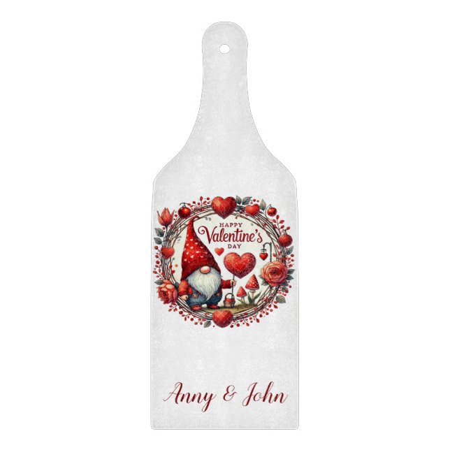 Happy Valentine's Day Personalised Cutting Board (Front)