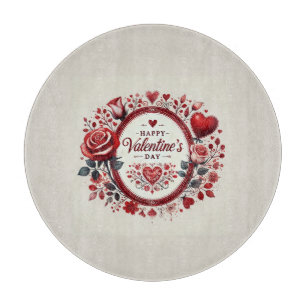Happy Valentine's Day Personalised Cutting Board