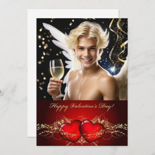 Happy Valentine's Day Personalised Gay Twink Holiday Card