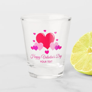 Happy Valentine's Day Personalized Shot Glass