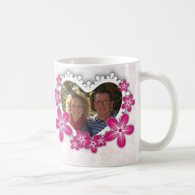 Happy Valentine's Day Photo Frame Coffee Mug (Right)