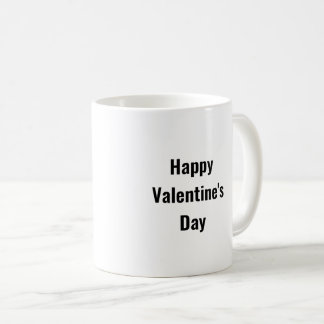 Happy Valentine's Day Pink heart Coffee Mug