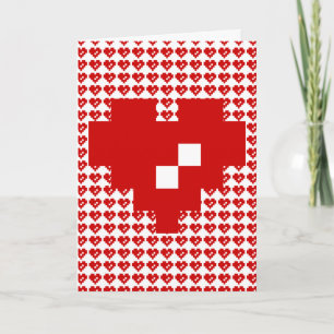 Happy Valentine's Day / Pixel Heart 8 Bit Love Holiday Card