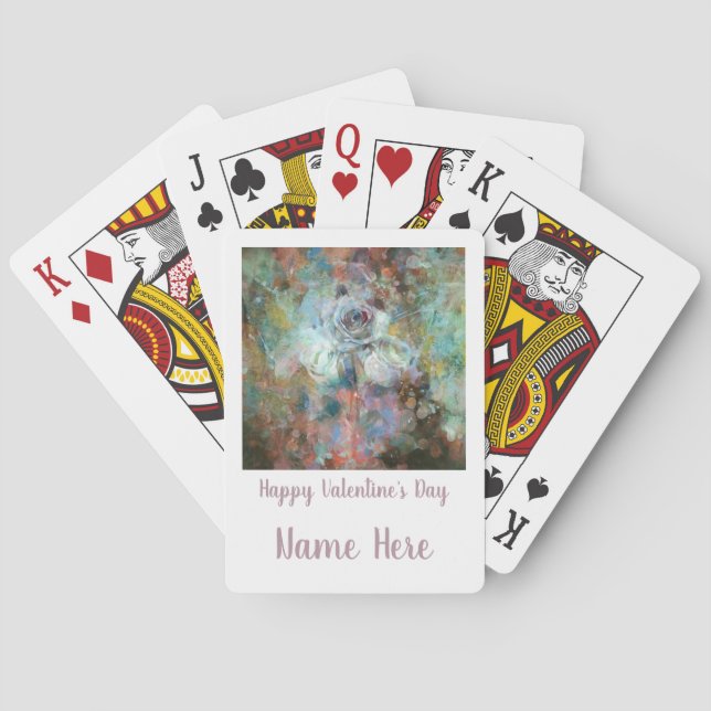 Happy Valentine's Day.  Playing Cards (Back)