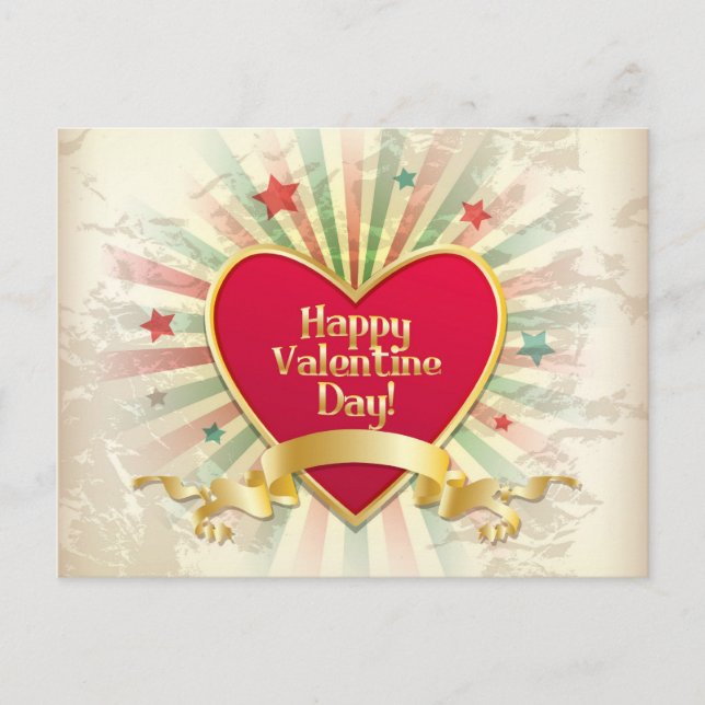 Happy Valentines Day postcard (Front)