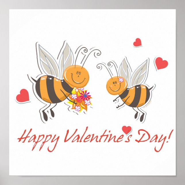 Happy Valentines Day Poster (Front)