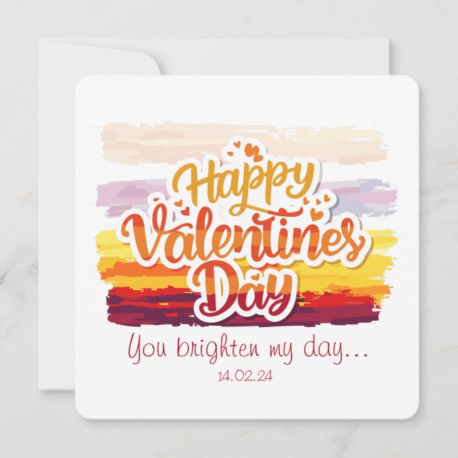 Happy Valentines Day Quote  (Front)