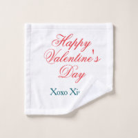 Happy Valentine's day red blue xoxo love name 