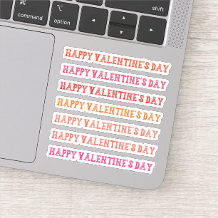 Happy Valentine's Day Red Display Font Lettering