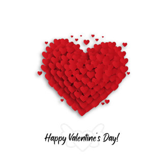 Happy Valentine's Day! red heart card