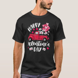 Happy Valentines Day Red Truck With Letters Postal T-Shirt