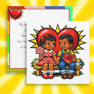 Happy Valentine's Day   Retro Pop Art Vintage Card