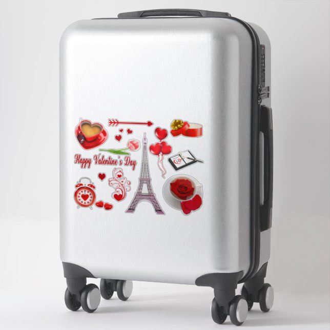 Happy Valentine's Day Romantic Gift For Couple (Suitcase)