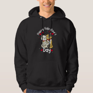 Happy Valentine's Day Roses Date Night Flowers Lov Hoodie