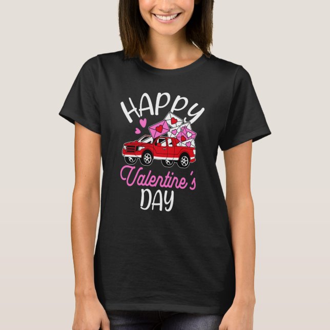 Happy Valentine's Day Roses Date Night Flowers Lov T-Shirt (Front)