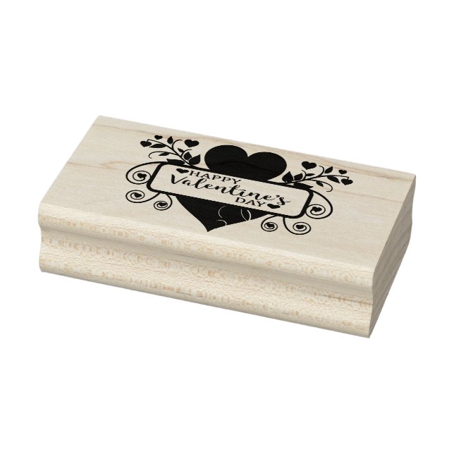 Happy Valentines Day Rubber Stamp (Stamp)