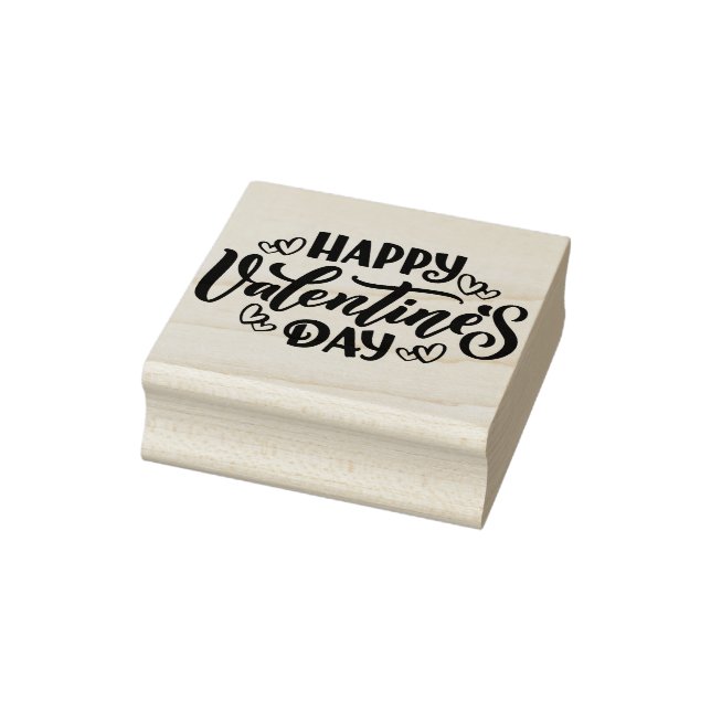 Happy Valentines Day Rubber Stamp (Stamp)