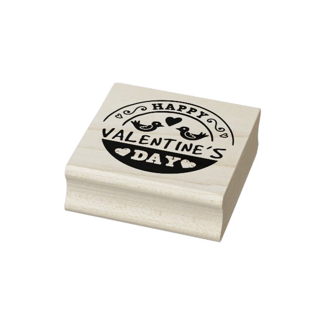 Happy Valentine's Day Rubber Stamp (Stamp)