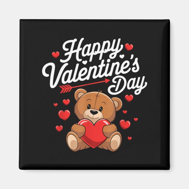 Happy Valentines Day Shirts Women Cute Valentine  Magnet (Front)