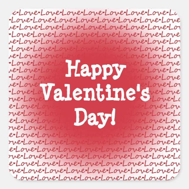 Happy Valentine's Day Sticker (Front)