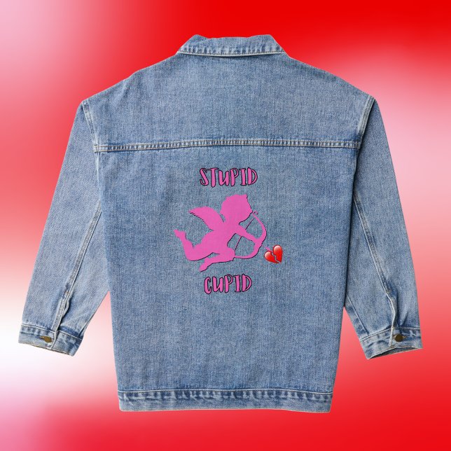 Happy Valentine's Day - Stupid Cupid | Denim Jacket (Creator Uploaded)
