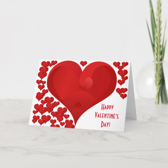 Happy Valentine's Day Sweet Valentine Love Hearts Holiday Card (Front)